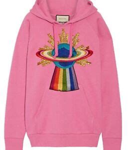 gucci pink ufo hoodie|designer Gucci sweatshirt.